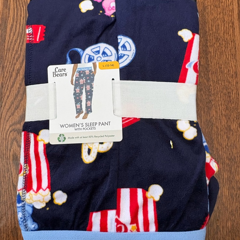 Care Bears Women's Sleep Pants Size Large (12-14) with Pockets NWT